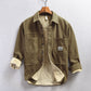 Cotton Men's Plus Velvet Working Wear Casual Shirt Coat